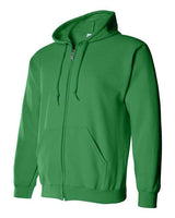 Gildan G186 Adult Heavy Blend 50/50 Full-Zip Hooded Sweatshirt #color_IRISH GREEN