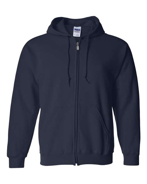 Gildan G186 Adult Heavy Blend 50/50 Full-Zip Hooded Sweatshirt #color_NAVY