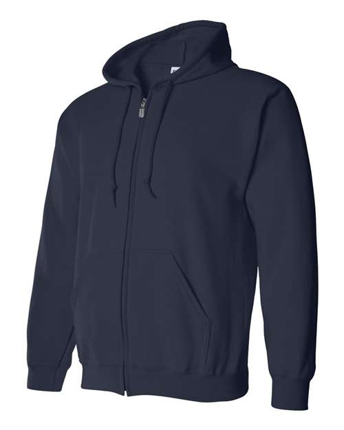 Gildan G186 Adult Heavy Blend 50/50 Full-Zip Hooded Sweatshirt #color_NAVY