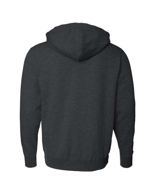 Independent Trading Co. AFX4000Z Full-Zip Hooded Sweatshirt #color_Charcoal Heather