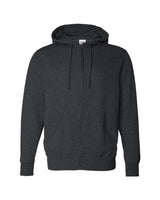 Independent Trading Co. AFX4000Z Full-Zip Hooded Sweatshirt #color_Charcoal Heather