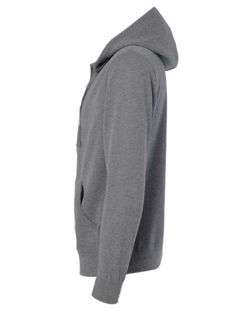 Independent Trading Co. AFX4000Z Full-Zip Hooded Sweatshirt #color_Gunmetal Heather