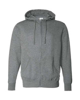 Independent Trading Co. AFX4000Z Full-Zip Hooded Sweatshirt #color_Gunmetal Heather