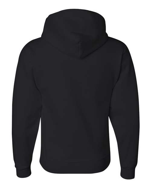 Jerzees 4997 Adult Super Sweats NuBlend Fleece Pullover Hooded Sweatshirt #color_BLACK