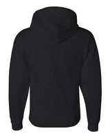 Jerzees 4997 Adult Super Sweats NuBlend Fleece Pullover Hooded Sweatshirt #color_BLACK