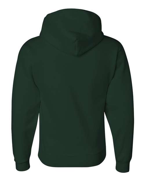 Jerzees 4997 Adult Super Sweats NuBlend Fleece Pullover Hooded Sweatshirt #color_FOREST GREEN