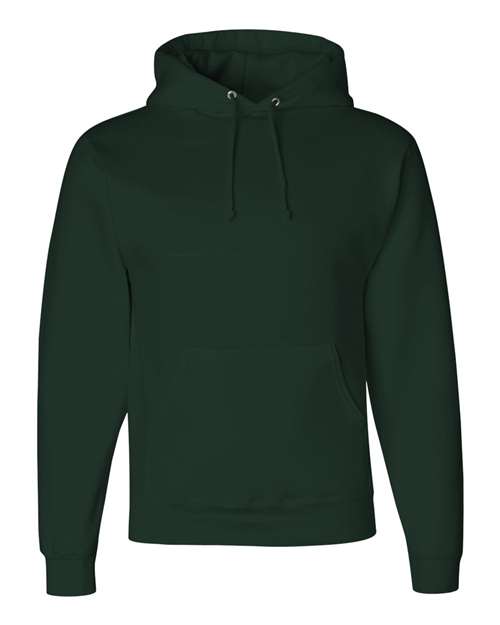 Jerzees 4997 Adult Super Sweats NuBlend Fleece Pullover Hooded Sweatshirt #color_FOREST GREEN