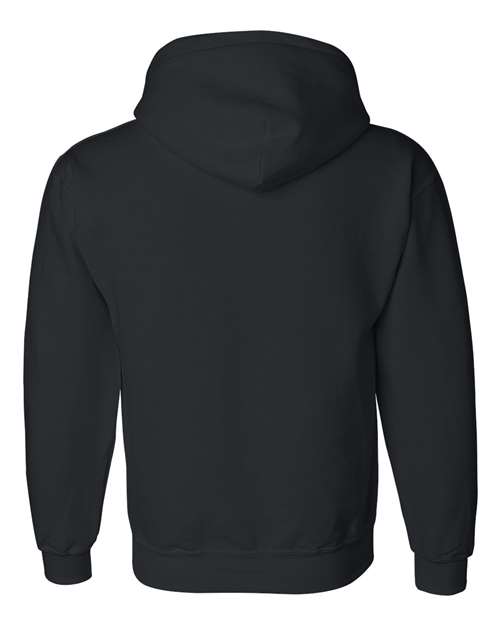 Gildan G125 Adult DryBlend Adult 50/50 Hooded Sweatshirt #color_BLACK