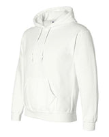Gildan G125 Adult DryBlend Adult 50/50 Hooded Sweatshirt #color_WHITE