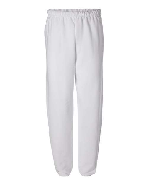 Jerzees 973 Adult NuBlend Fleece Sweatpants #color_WHITE