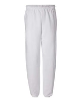 Jerzees 973 Adult NuBlend Fleece Sweatpants #color_WHITE