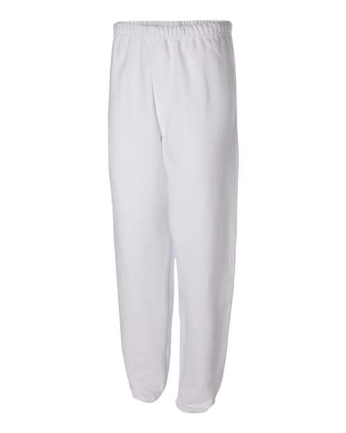 Jerzees 973 Adult NuBlend Fleece Sweatpants #color_WHITE