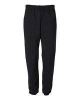 Jerzees 4850P Adult Super Sweats NuBlend Fleece Pocketed Sweatpants #color_BLACK