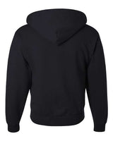 Jerzees 4999 Adult Super Sweats NuBlend Fleece Full-Zip Hooded Sweatshirt #color_BLACK