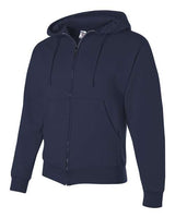 Jerzees 4999 Adult Super Sweats NuBlend Fleece Full-Zip Hooded Sweatshirt #color_J NAVY