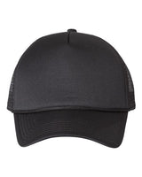 Valucap VC700 Foam Mesh-Back Trucker Cap #color_Black/ Black