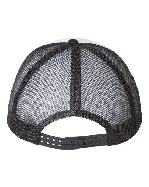 Valucap VC700 Foam Mesh-Back Trucker Cap #color_White/ Black