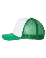 Valucap VC700 Foam Mesh-Back Trucker Cap #color_White/ Kelly
