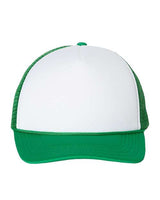 Valucap VC700 Foam Mesh-Back Trucker Cap #color_White/ Kelly
