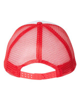 Valucap VC700 Foam Mesh-Back Trucker Cap #color_White/ Red