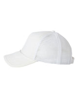 Valucap VC700 Foam Mesh-Back Trucker Cap #color_White/ White