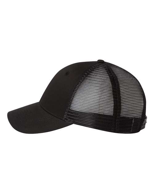 Valucap VC400 Mesh-Back Twill Trucker Cap #color_Black