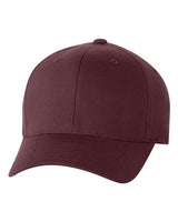 Flexfit 6277 Adult Wooly 6-Panel Cap #color_MAROON