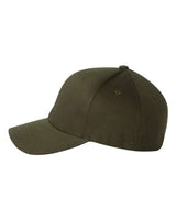 Flexfit 6277 Adult Wooly 6-Panel Cap #color_OLIVE
