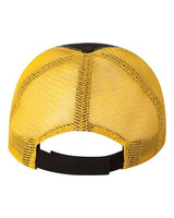 Valucap AH80 Bio-Washed Trucker Cap #color_Black/ Gold
