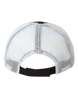 Valucap AH80 Bio-Washed Trucker Cap #color_Black/ White