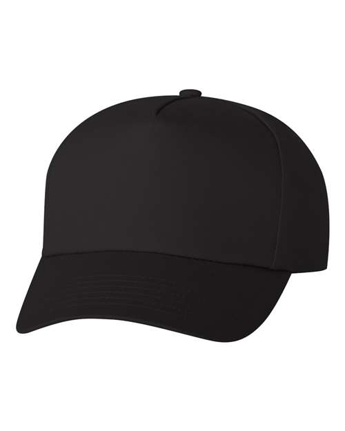 Valucap 8869 Five-Panel Twill Cap #color_Black
