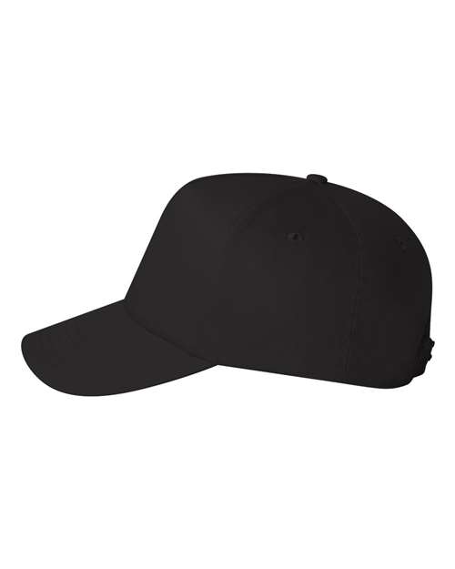 Valucap 8869 Five-Panel Twill Cap #color_Black