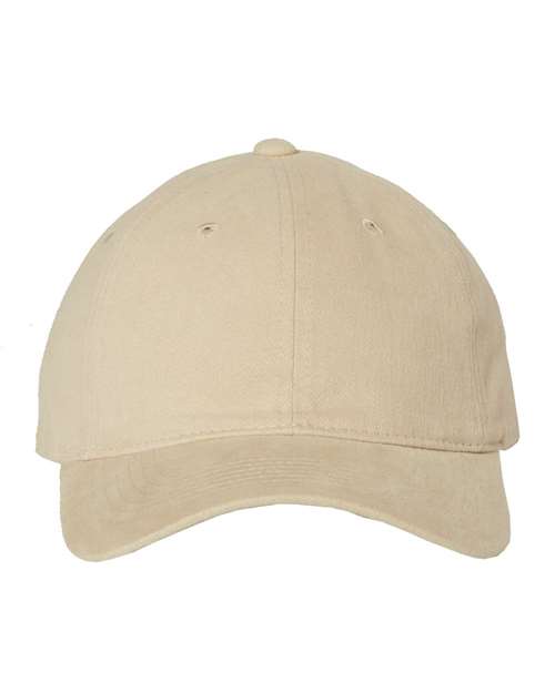 Valucap 9610 Heavy Brushed Twill Unstructured Cap #color_Khaki