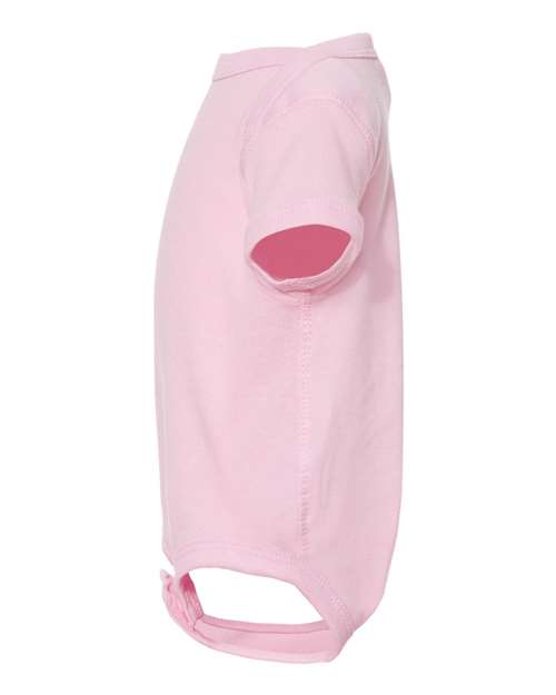 Rabbit Skins 4400 Infant Baby Rib Bodysuit #color_PINK