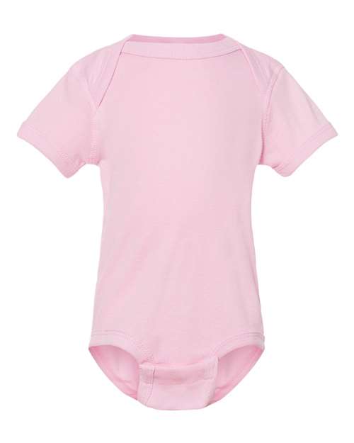 Rabbit Skins 4400 Infant Baby Rib Bodysuit #color_PINK