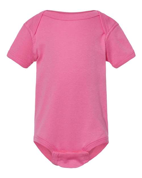 Rabbit Skins 4400 Infant Baby Rib Bodysuit #color_RASPBERRY