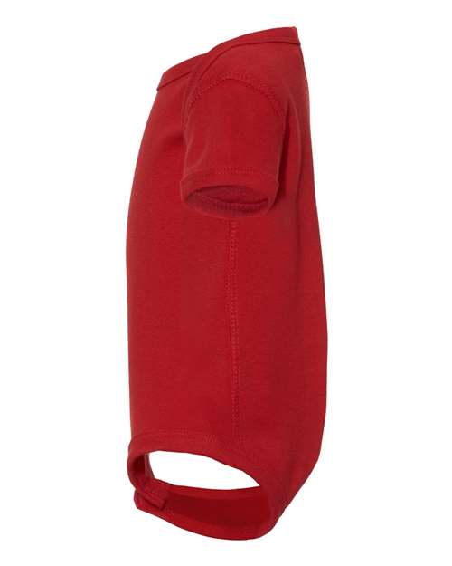 Rabbit Skins 4400 Infant Baby Rib Bodysuit #color_RED
