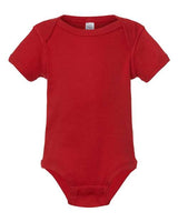 Rabbit Skins 4400 Infant Baby Rib Bodysuit #color_RED