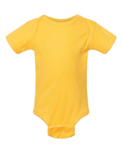 Rabbit Skins 4400 Infant Baby Rib Bodysuit #color_YELLOW
