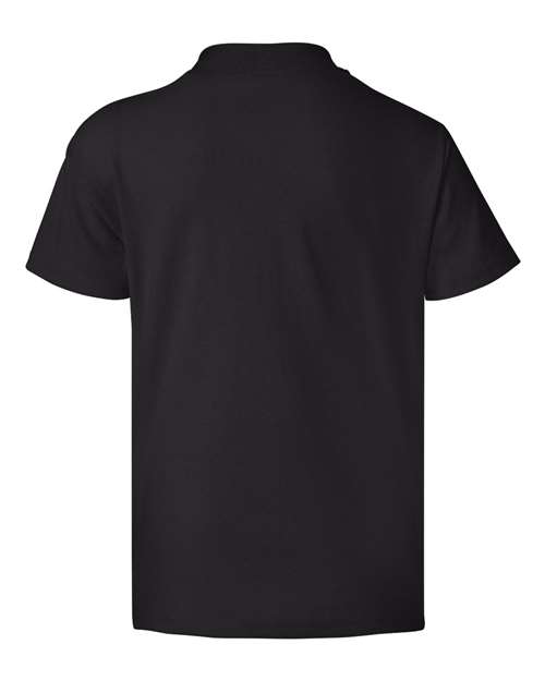 Hanes 5370 Youth 50/50 T-Shirt #color_BLACK