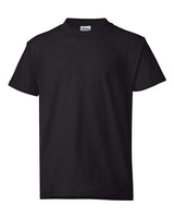 Hanes 5370 Youth 50/50 T-Shirt #color_BLACK