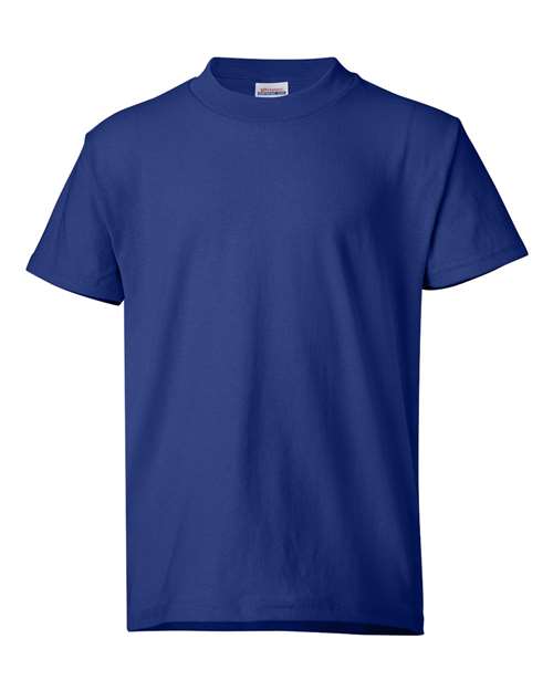Hanes 5370 Youth 50/50 T-Shirt #color_DEEP ROYAL