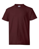 Hanes 5370 Youth 50/50 T-Shirt #color_MAROON