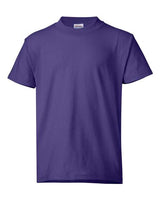 Hanes 5370 Youth 50/50 T-Shirt #color_PURPLE