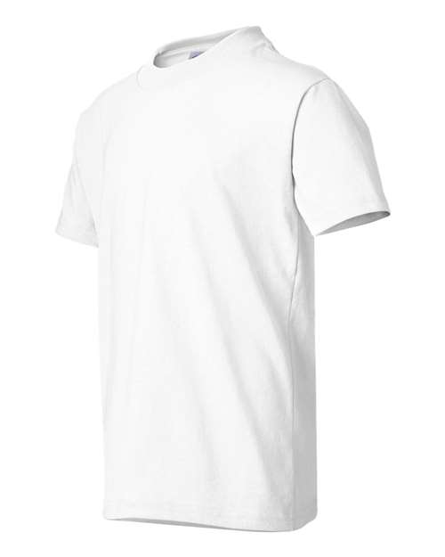 Hanes 5370 Youth 50/50 T-Shirt #color_WHITE