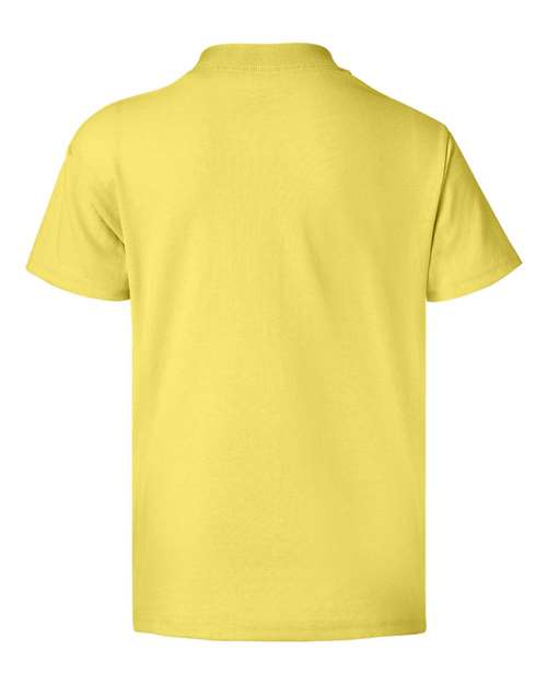 Hanes 5370 Youth 50/50 T-Shirt #color_YELLOW