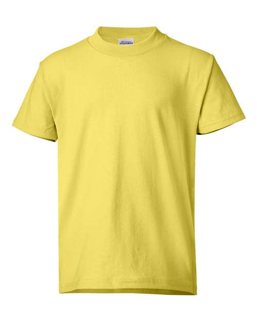 Hanes 5370 Youth 50/50 T-Shirt #color_YELLOW