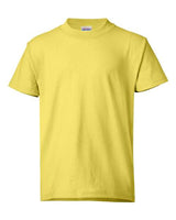 Hanes 5370 Youth 50/50 T-Shirt #color_YELLOW