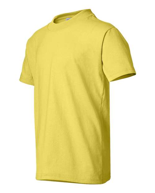 Hanes 5370 Youth 50/50 T-Shirt #color_YELLOW