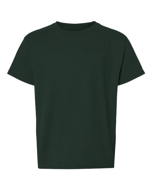 Gildan G800B Youth 50/50 T-Shirt #color_FOREST GREEN